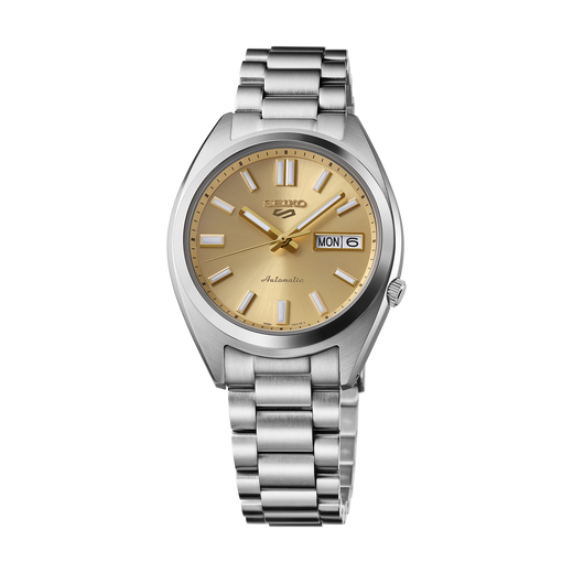 Seiko 5 Sports SRPL59 Men's Automatic Watch — 37.4mm Gold Dial