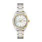 Seiko SUR636 women's two-tone quartz watch with mother of pearl dial