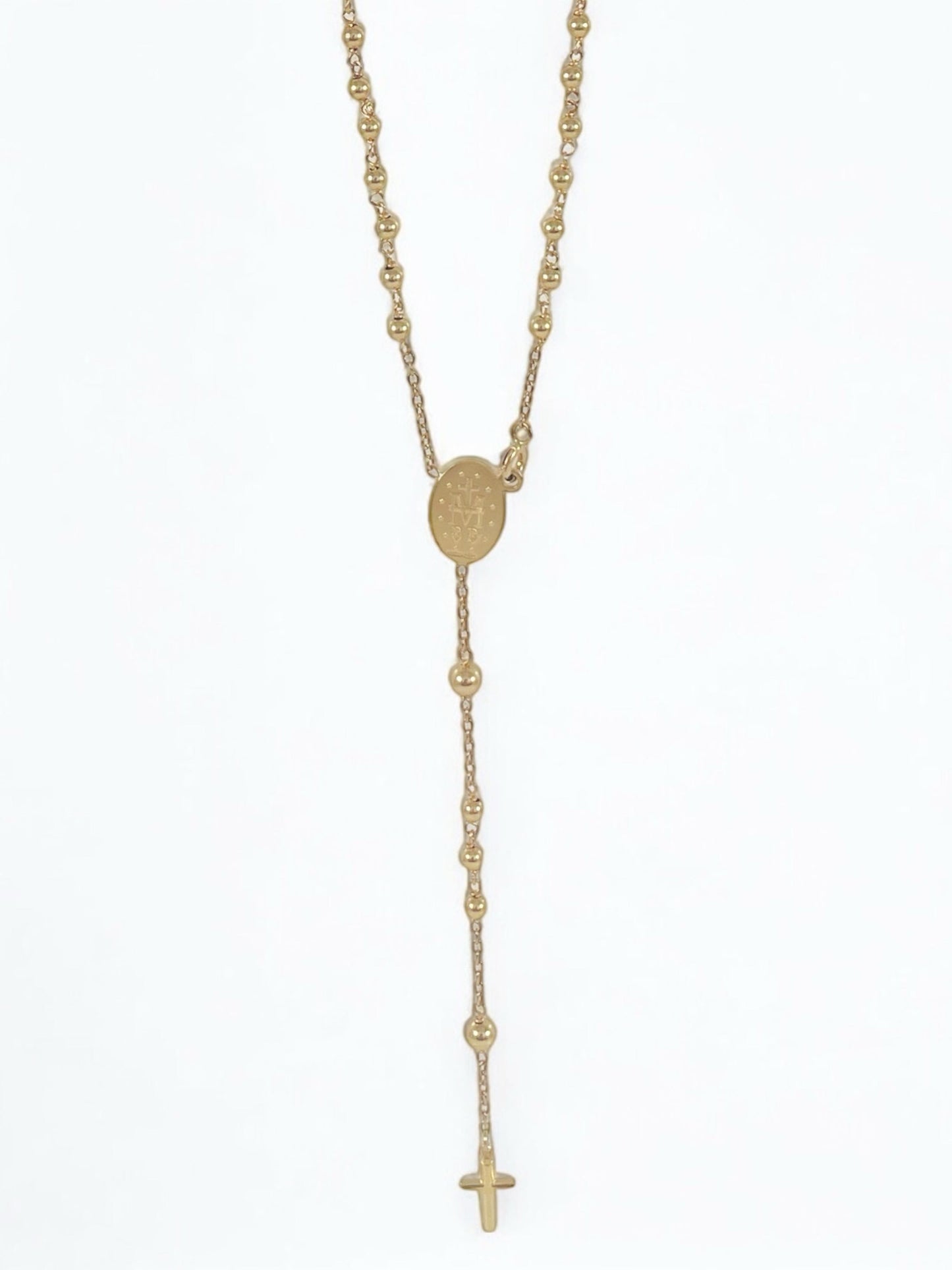 18K Yellow Gold Rosary  Chain