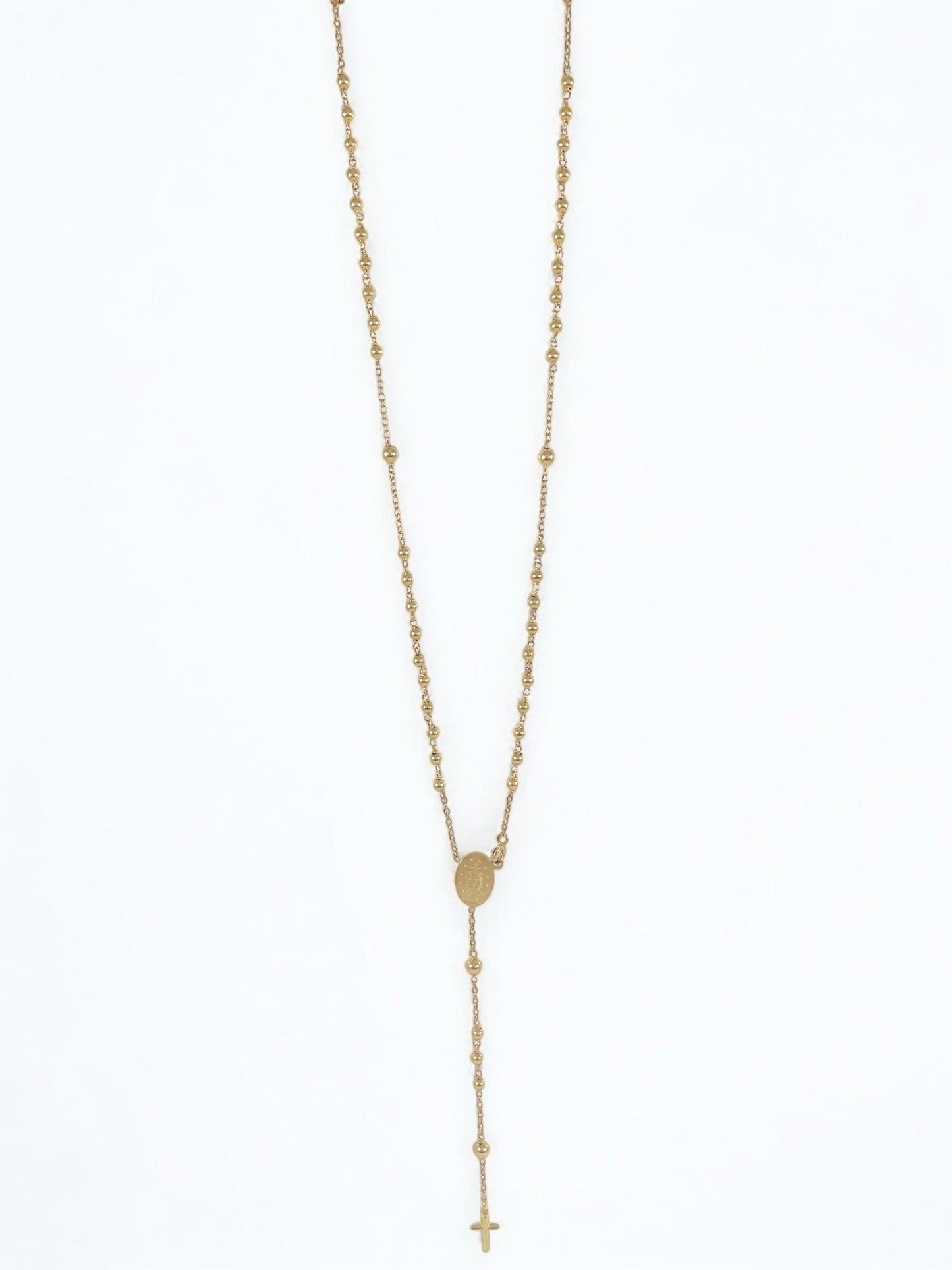 18K Yellow Gold Rosary  Chain