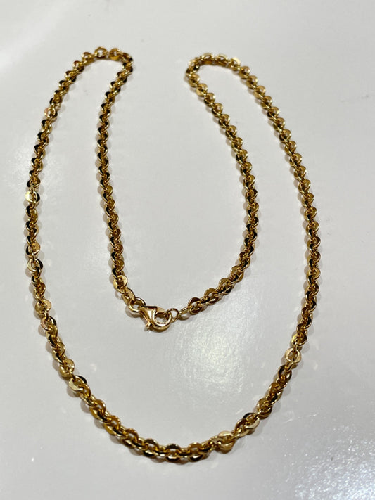 18K Yellow Gold Rolo Chain