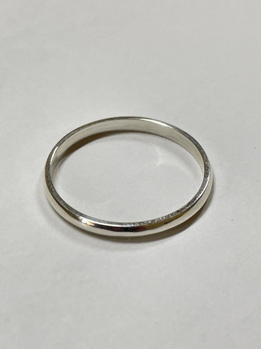 2mm Silver Wedding Band