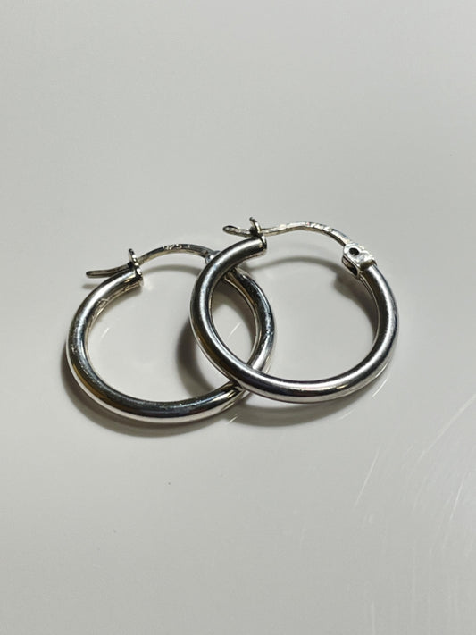 Silver Hoop Earring