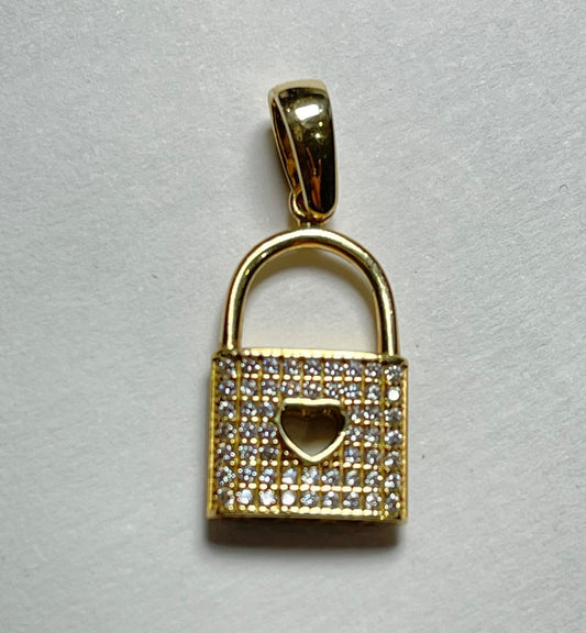 18K Yellow Gold  Pendant with CZ