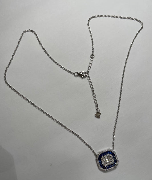 Silver  Necklace with CZ