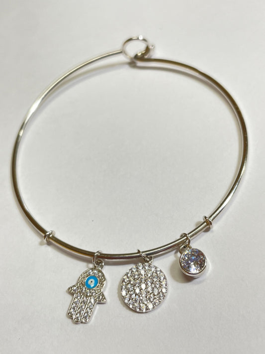 Silver  Bracelet with CZ