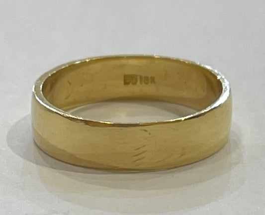 18K Yellow Gold  Wedding Band