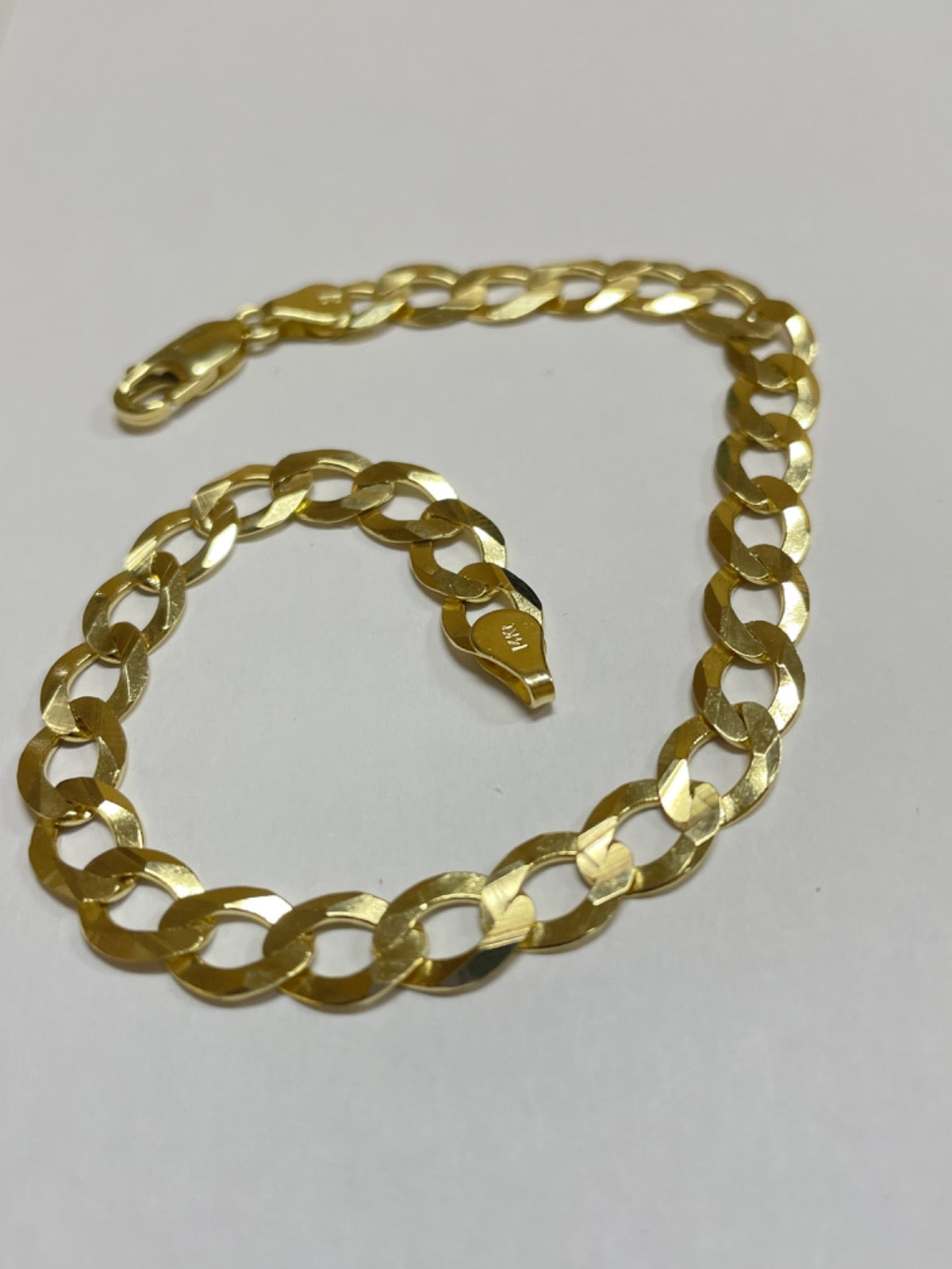 14K Yellow Gold Cuban Link  Bracelet