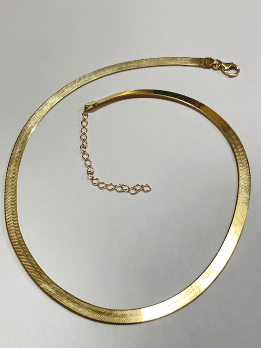 18K Yellow Gold Omega  Choker