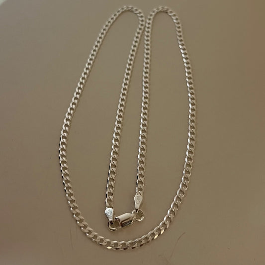 Silver Curb Chain