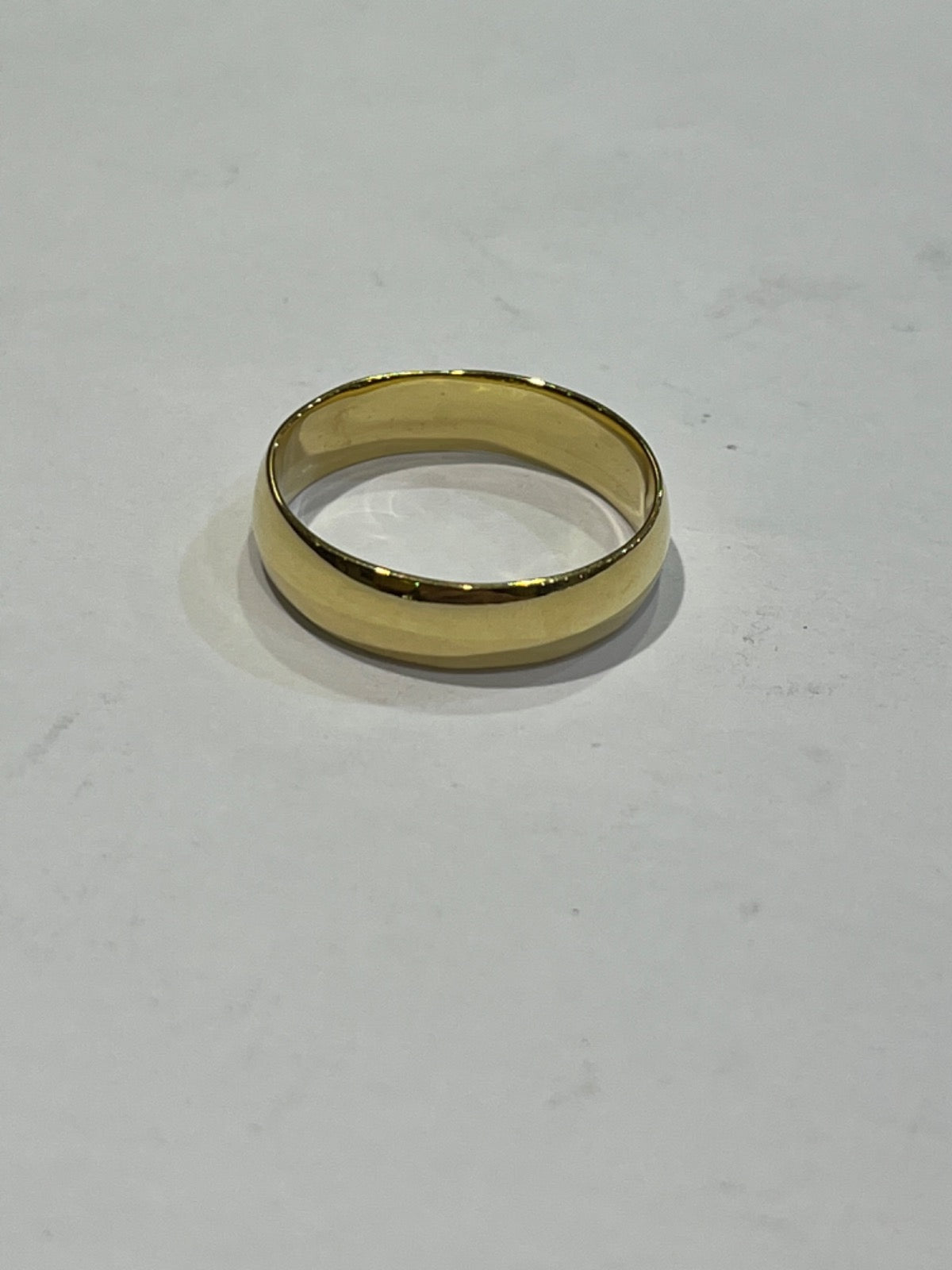 Yellow Silver  Wedding Band