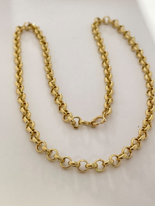 18K Yellow Gold Português Link Chain