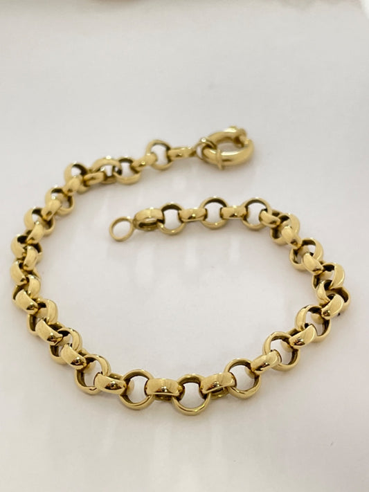 18K Yellow Gold Português Link Bracelet