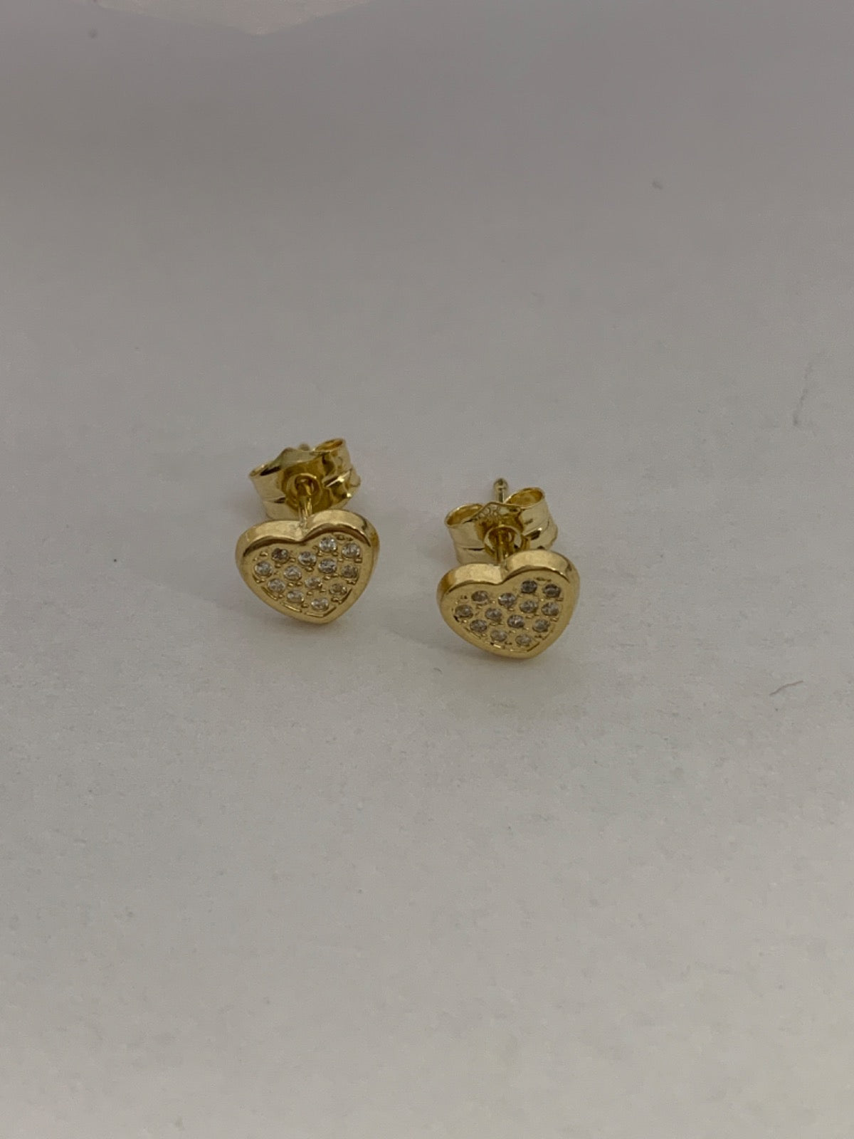 18K Yellow Gold  Earring with CZ