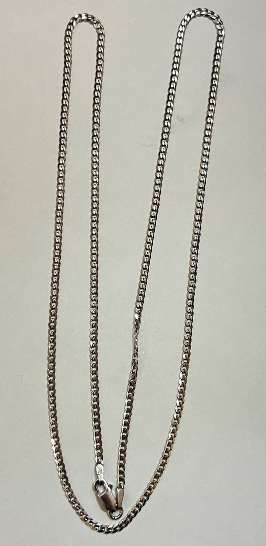 Silver Curb  Chain