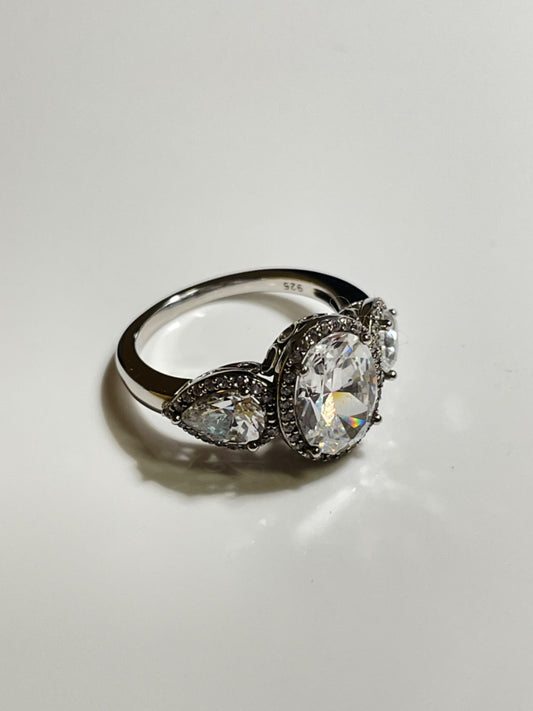 Silver  Ring with CZ