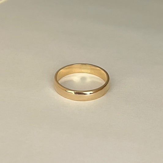 14K Yellow Gold  Wedding Band