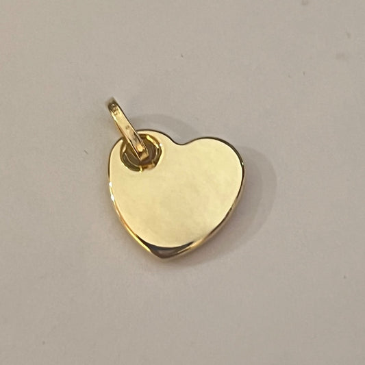 14K Yellow Gold Heart  Pendant