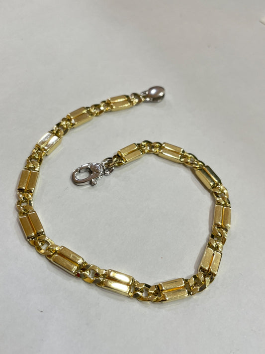 18K Two-Tone Gold  Men's Bracelet