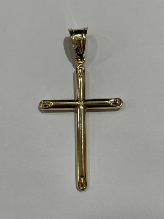 18K Yellow Gold Cross Pendant