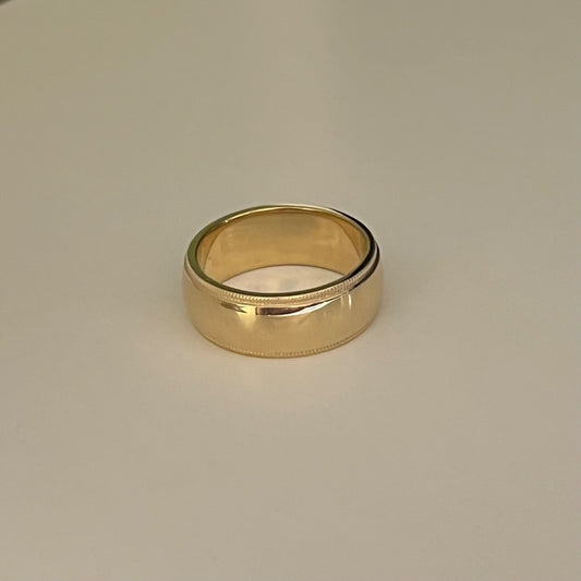 14K Yellow Gold  Wedding Band