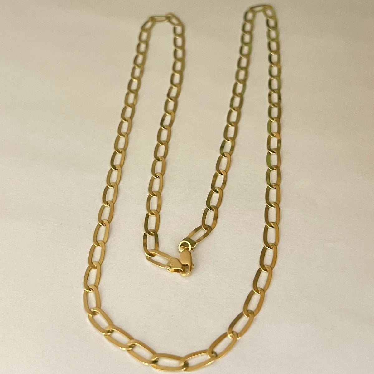 18K Yellow Gold “Laminated”  Chain