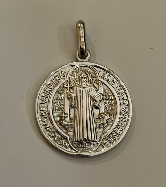 Silver Saint Bento  Pendant