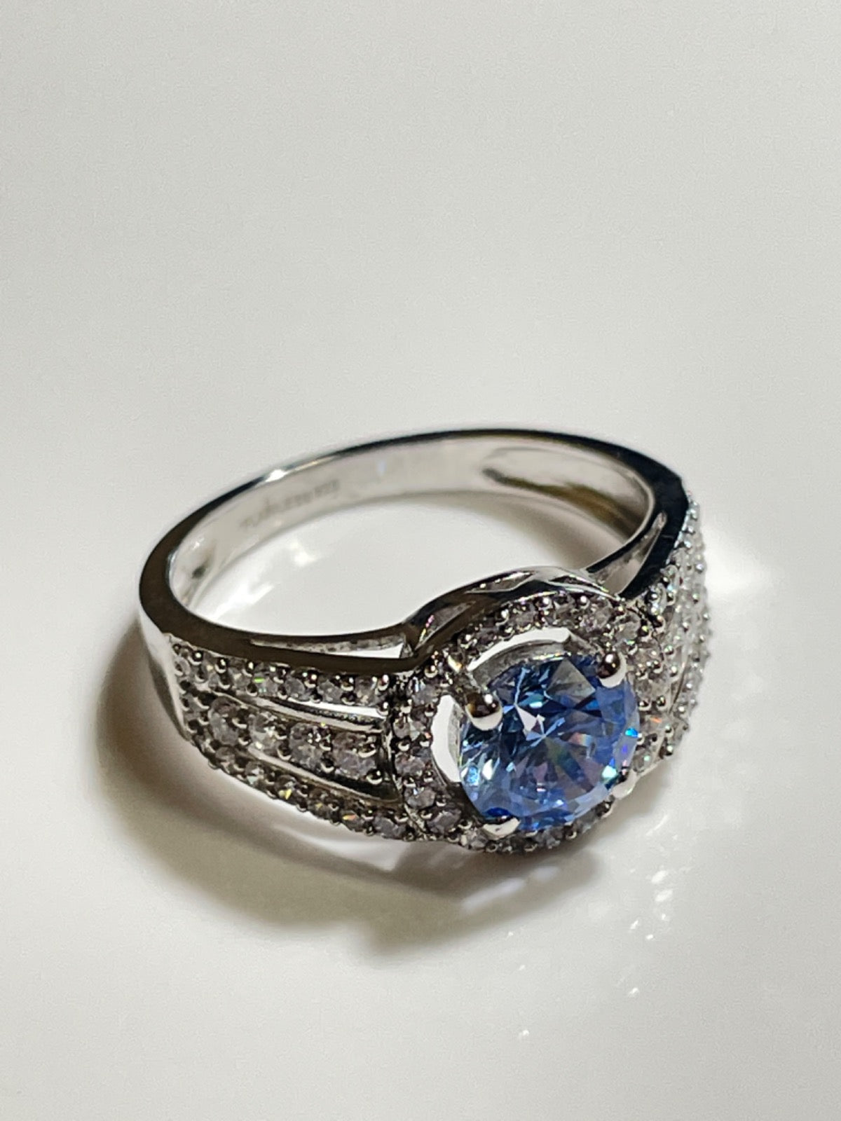 Silver Blue  Ring