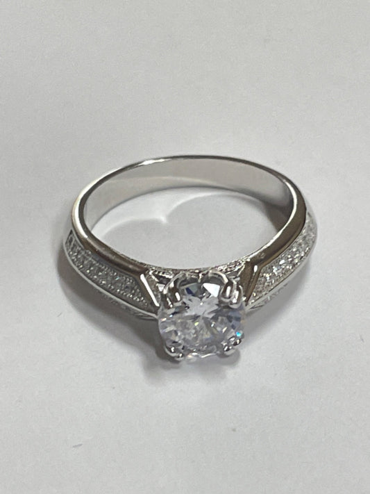 Silver  Ring with CZ