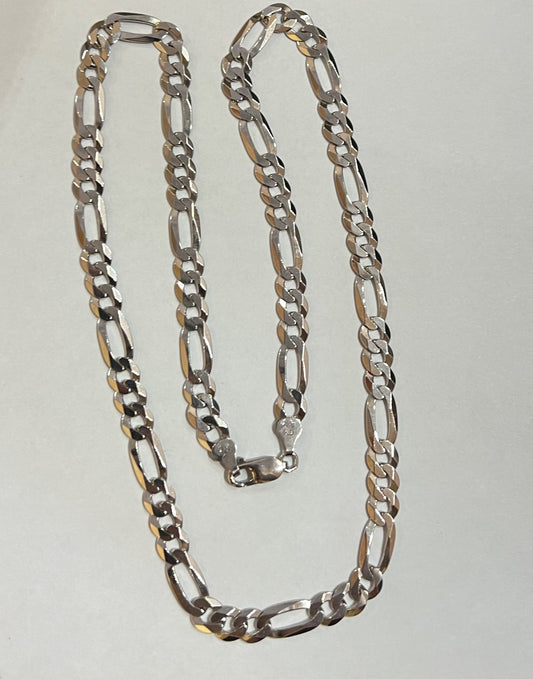 Silver Figaro  Chain