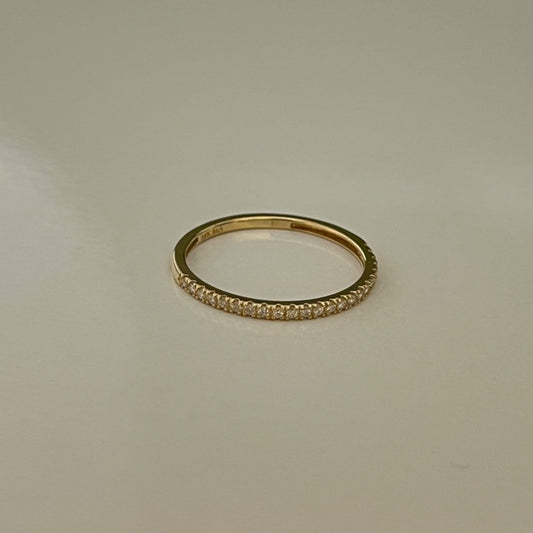 14K Yellow Gold  Ring with Diamond