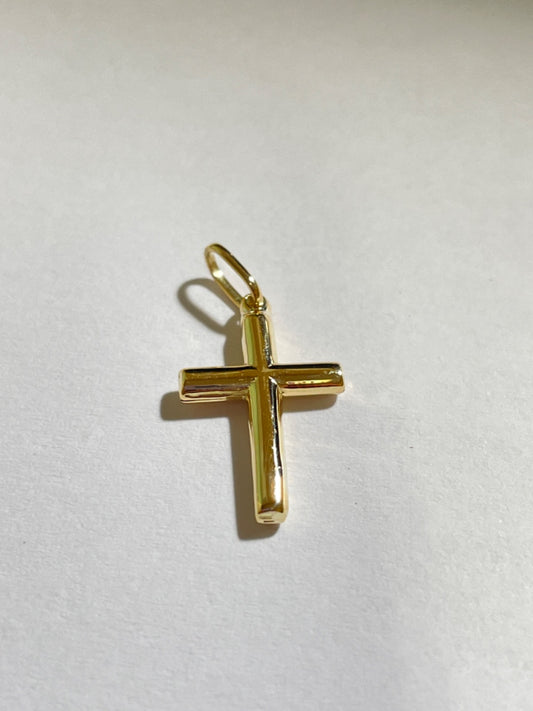 18K Yellow Gold Cross  Pendant