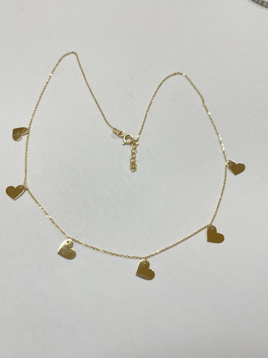 18K Yellow Gold  Choker