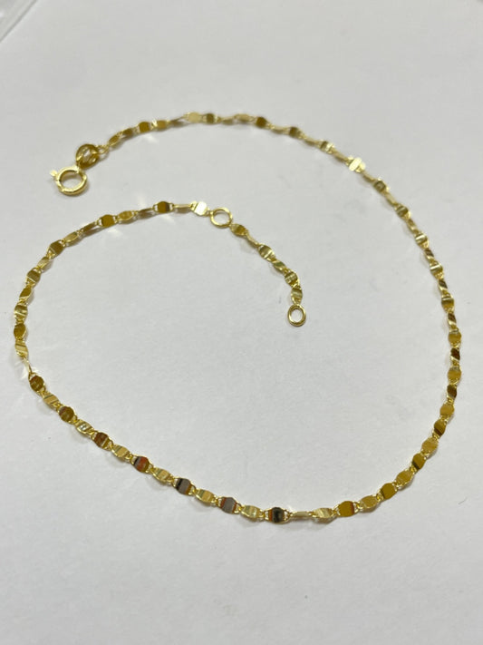 18K Yellow Gold  Anklet