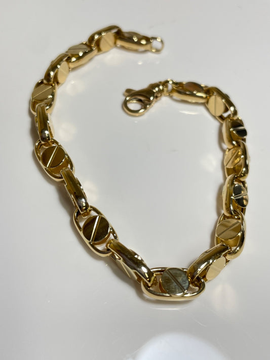 18K Yellow Gold  Men's Bracelet