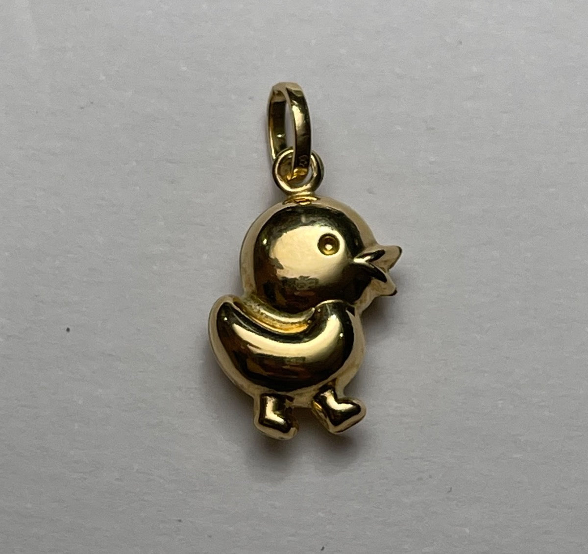 18K Yellow Gold Duck  Charm
