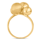 18K Yellow Gold Ball Ring