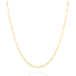 18K Yellow Gold Flat Rectangle Link Chain
