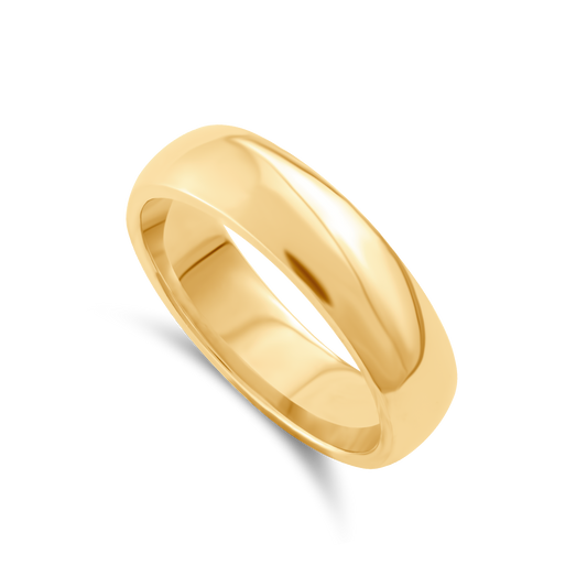 Aliança de Casamento Abaulada em Ouro 18K Amarelo