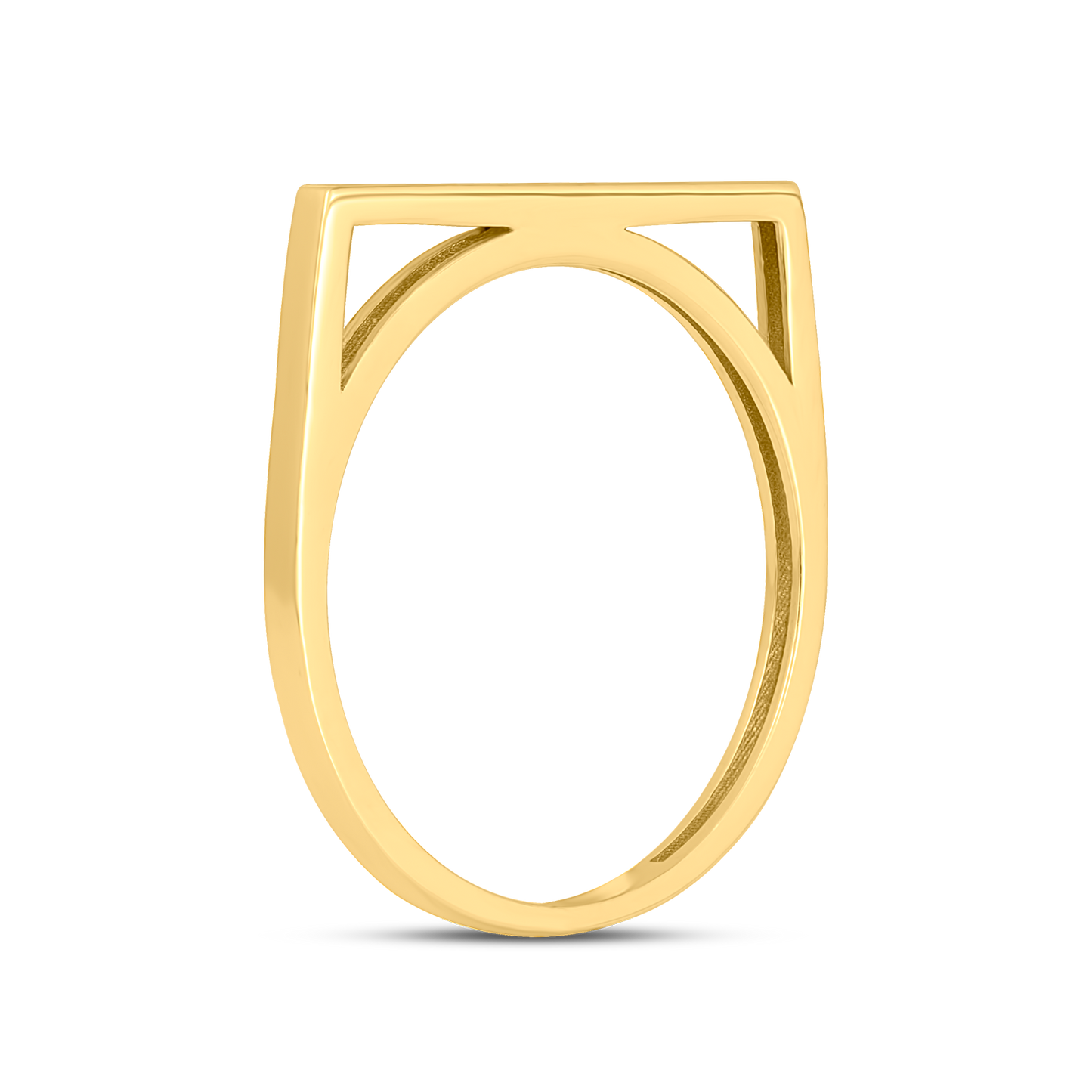 18K Yellow Gold Straight Ring