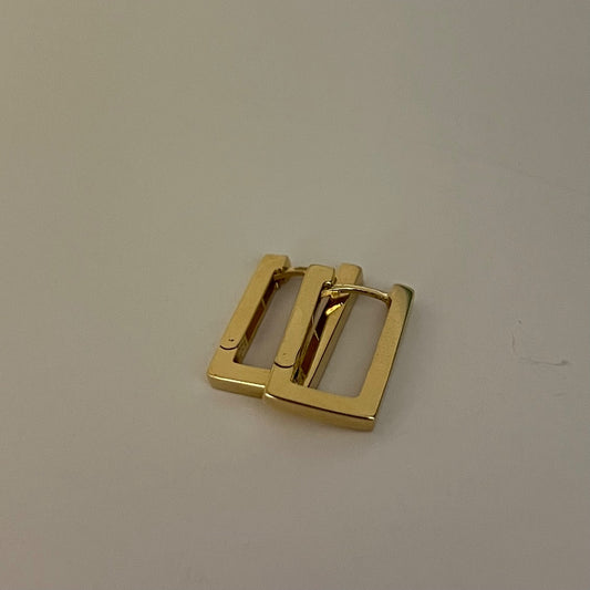 18K Yellow Gold Hoop  Earring