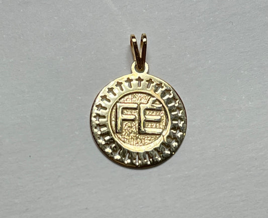 18K Yellow Gold Fé Charm