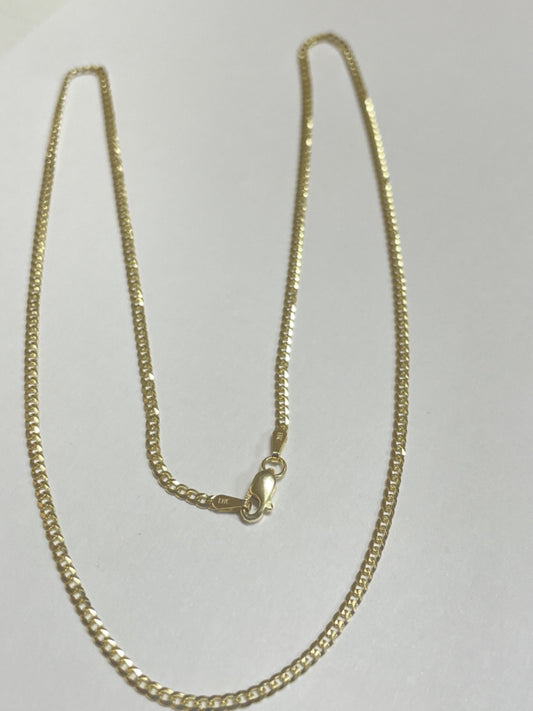 14K Yellow Gold Cuban  Chain