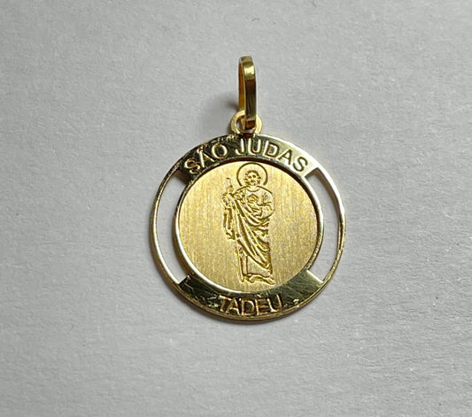 18K Yellow Gold “São Judas Tadeu” Charm