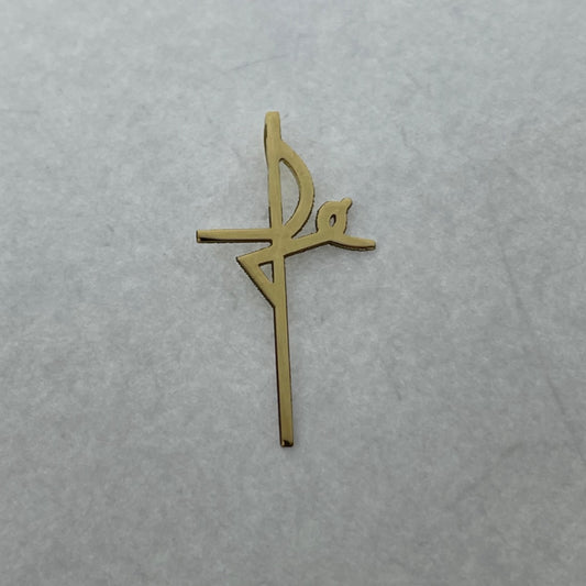 18K Yellow Gold Fé Pendant