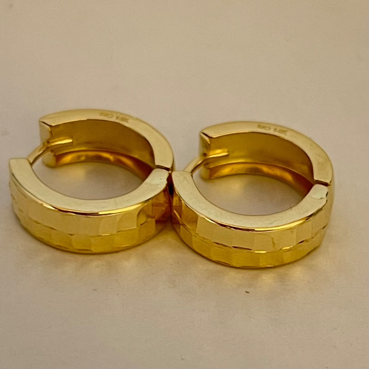 14K Yellow Gold  Hoop Earring