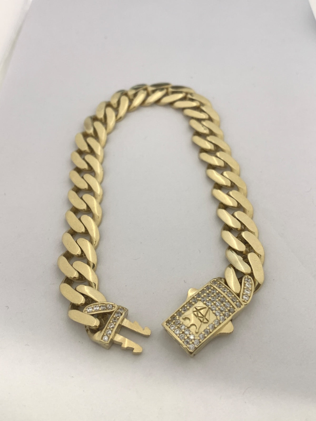 14K Yellow Gold  Bracelet with CZ