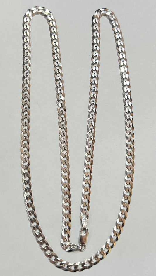 Silver Curb  Chain