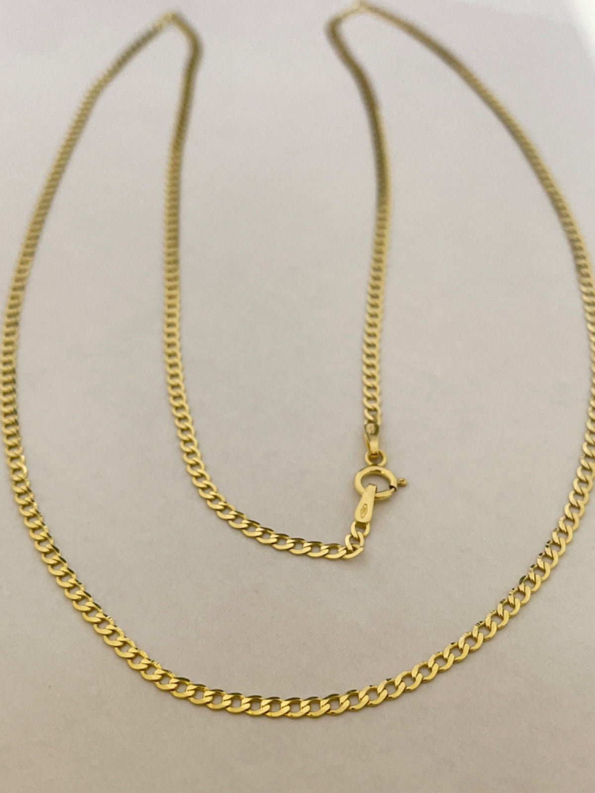 18K Yellow Gold Cuban Link  Chain