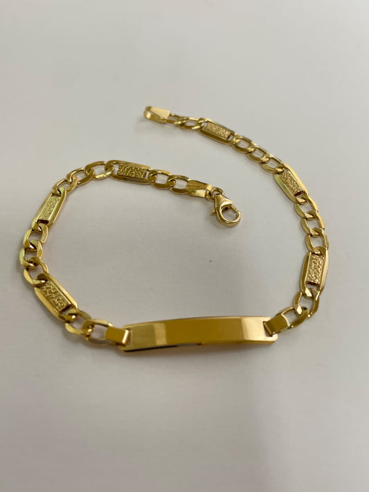 18K Yellow Gold ID Bracelet